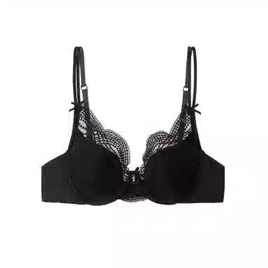 内在密码 法式纯欲蕾丝内衣女夏薄款大胸显小胸透气软钢圈防下垂性感文胸 女款