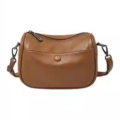 老人头 气质通勤简约时尚百搭高级感 牛皮 斜挎单肩包 常规 女款 多色