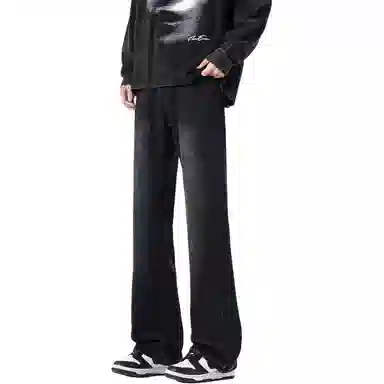 布客行 美式高街风扎染与纯色 柔软显高显瘦百搭牛仔裤 男女同款