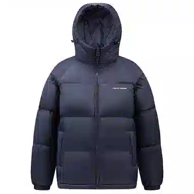 鸭鸭 极寒系列 石墨烯蓄热加厚保暖连帽冬季外套纯色韩版休闲基础百搭短款户外运动面包羽绒服 男女同款