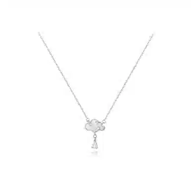 【纯银999】 六桂福珠宝 经典百搭小众设计精致高级感简约学生日常时尚轻奢约会通勤温柔气质可调节锁骨链 足银 项链 女款