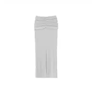 SCULPTOR Shirring Layered Maxi Skirt