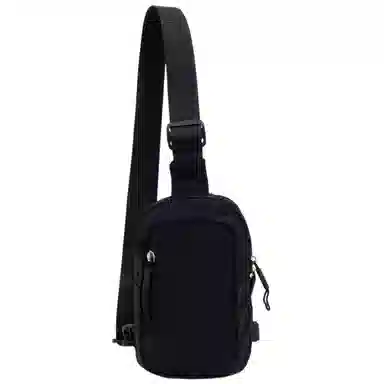 茵初 时尚轻便简约纯色 尼龙 胸包 男女同款情侣款 多色