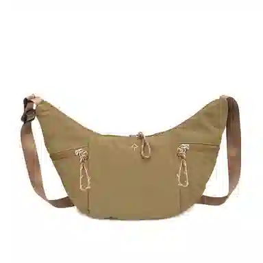 醇龙 简约休闲大容量百搭通勤轻便运动饺子学生百搭 尼龙 斜挎腋下单肩包 男女同款情侣款 多色