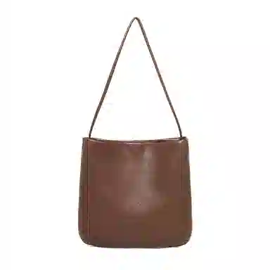 纳兰杜 复古小众水桶包高级感简约时尚休闲百搭通勤 牛皮 单肩包 女款 多色