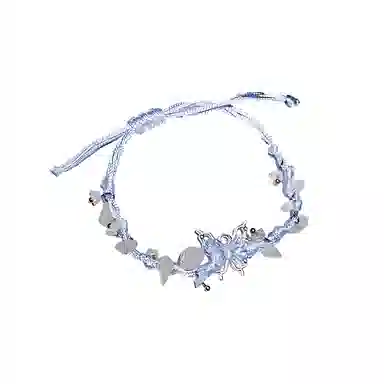 希遇 皓影蝶结 清新简约高级精致轻奢 创意小众设计 温柔大方 日常百搭#好运 合金 手链 女款