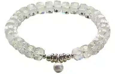 石头记 小众精致 透亮纯净 清透氛围感 优雅高级感#好运天然 白水晶 手串 女款