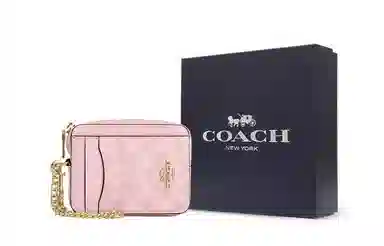 Coach 11 Classic Logo Card Case Pink