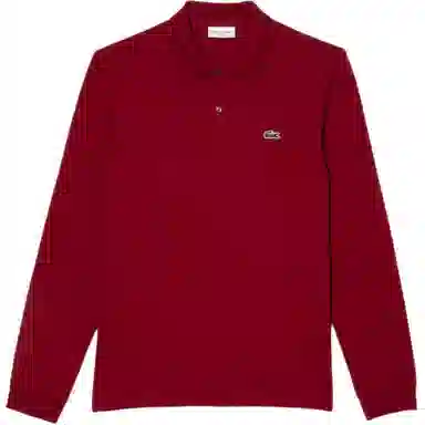 Lacoste Logo Patch Long Sleeve Polo