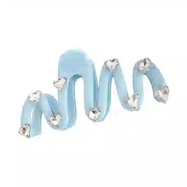 蒙妮 多巴胺波浪 亚克力 发夹 女款