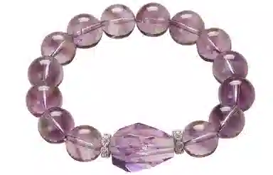 石头记 九紫离火能量时来运转梦幻紫气东来 转运来财气质百搭  疗愈能量磁场 显白贵气高级感#好运天然 紫水晶 手串 女款