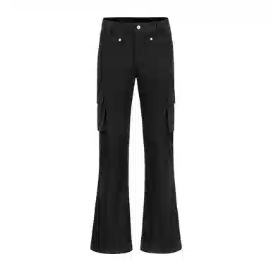 顶峰保罗 美式复古迷彩多口袋工装无性别主义微喇阔腿街头低腰高街伐木弹力长裤宽松百搭嘻哈休闲裤 男女同款