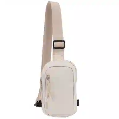 茵初 时尚轻便简约纯色 尼龙 胸包 男女同款情侣款 多色