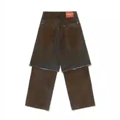 PIET Overlayed Denim Trousers