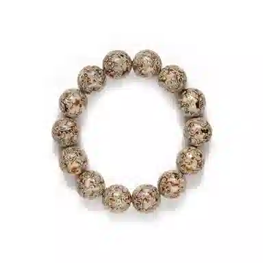 書卓 转运珠 水逆退散 新中式文玩念珠#好运 手工制作 镶满螺钿 大漆 手串 男女同款情侣款