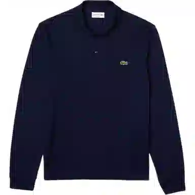 Lacoste Logo Patch Long Sleeve Polo