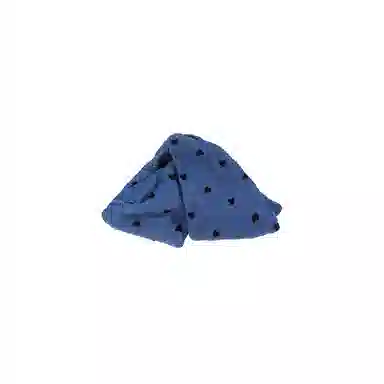 水中玉 韩系牛仔蓝爱心三角抓夹高级感后脑勺盘发鲨鱼夹子发卡发抓头饰 亚克力 发夹 女款