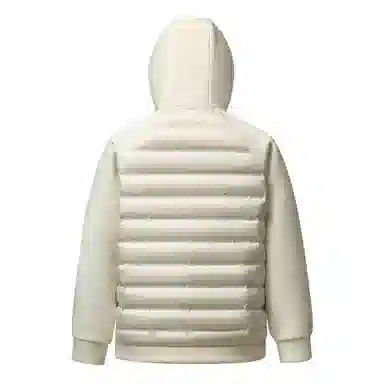 鸭鸭 轻薄拼接连帽休闲户外保暖羽绒服 男女同款