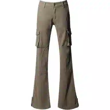 如续 美式复古微喇简约拖地裤子牛仔裤 女款