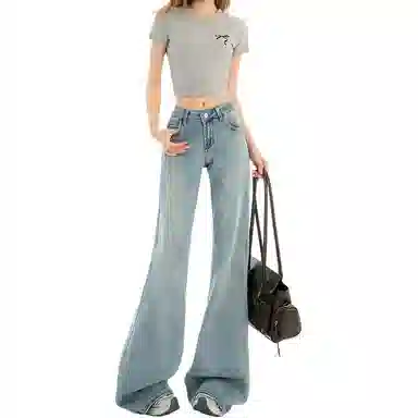 如续 清新优雅百搭时尚舒适牛仔裤 女款