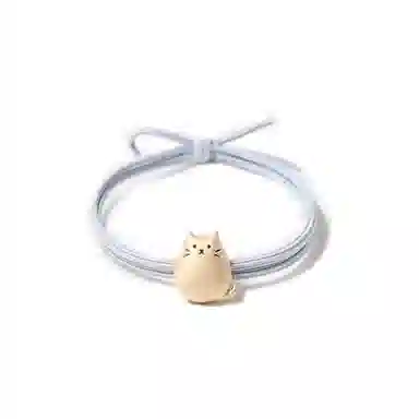 【精致龙猫ins发绳】 攸委 可爱头绳少女网红发饰皮筋甜美扎头发高弹力#好运 锦纶 情侣手圈手链两用森系蝴蝶结头饰 女款