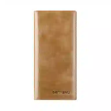 Banyanu Long Wallet Black/Brown