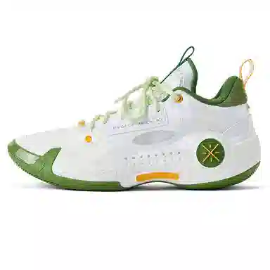 LiNing Basketball Shoes White Green