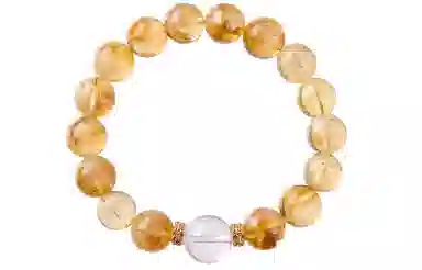 石头记 黄晶财富之石 吸金暴富招财纳福 新中式国风设计串珠腕饰 显白贵气高级感通勤百搭#好运 礼盒天然 黄水晶 手串 女款