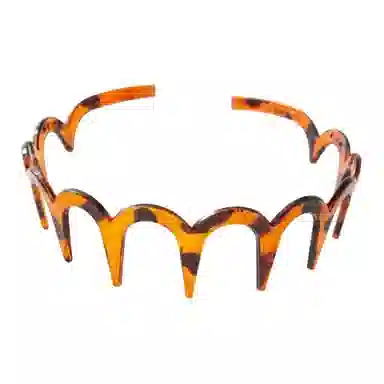 蒙妮 简约波浪高颅顶齿梳 树脂 发箍 女款