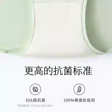 从轻 莫代尔桑蚕丝抗菌简约三角裤中腰内裤 女款