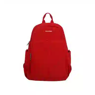 木林森 日系简约大容量通勤校园风防泼水时尚百搭纯色外出旅行背包 尼龙拼涤纶 双肩包 常规 男女同款情侣款 多色