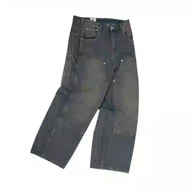 IDLT Loose A-Line 11.8oz Washed Denim Jeans