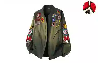 SOIEPLUS Vintage Streetwear Patchwork Jacket