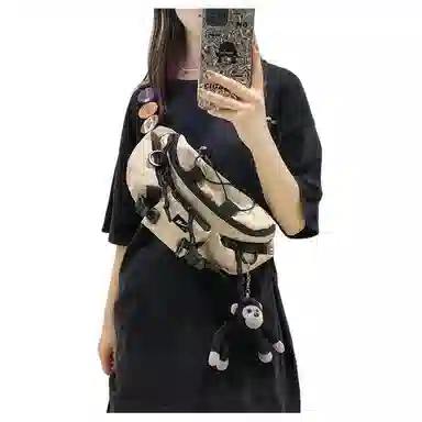 Warrior Nylon Chest Waist Bag Black