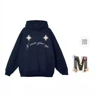 棉购 美式连帽印花潮重磅外套卫衣 男女同款