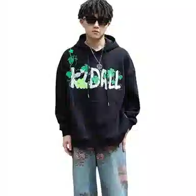 桴生 美式刺绣复古嘻哈风秋季宽松穿搭卫衣 女款