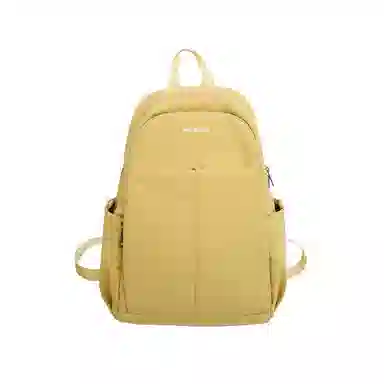 木林森 日系简约大容量通勤校园风防泼水时尚百搭纯色外出旅行背包 尼龙拼涤纶 双肩包 常规 男女同款情侣款 多色