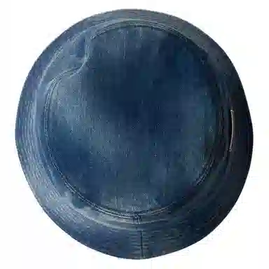 Prada Vintage Denim Cotton Bucket Hat Navy Blue