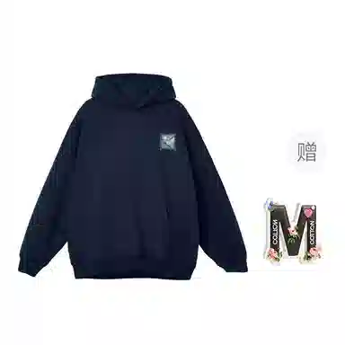 棉购 加绒加厚宽松设计美式慵懒风帽衫卫衣 女款