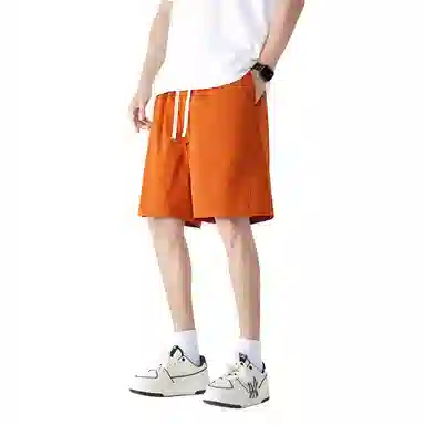 金盾 夏季五分裤宽松纯色休闲短裤 男款