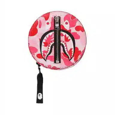A BATHING APE Shark Round PU Wallet
