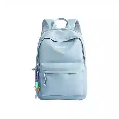 木林森 时尚简约纯色大容量初高中大学生上课通勤时尚潮流出差短途旅行休闲电脑背包 尼龙 双肩包 常规 男女同款情侣款 多色