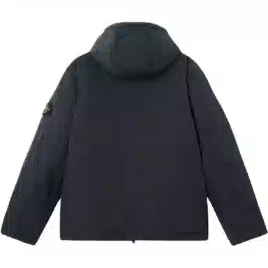 Stone Island Hooded Zip Cotton Jacket