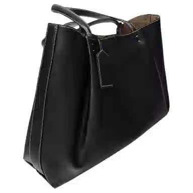 ZARA PU Tote Bag Large Black