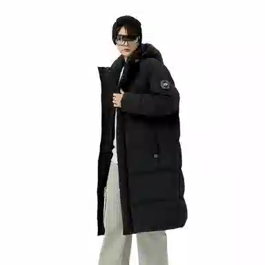金盾 长款防水防寒白鸭绒长袖棉服 男款