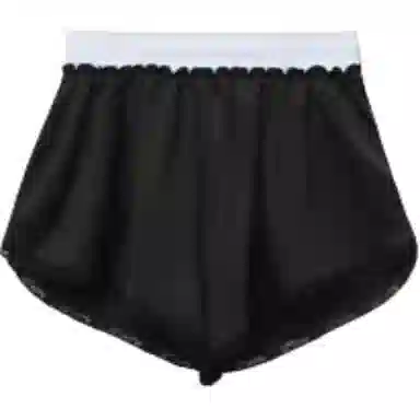 Alexander Wang SS22 Logo High-Waisted Shorts Black