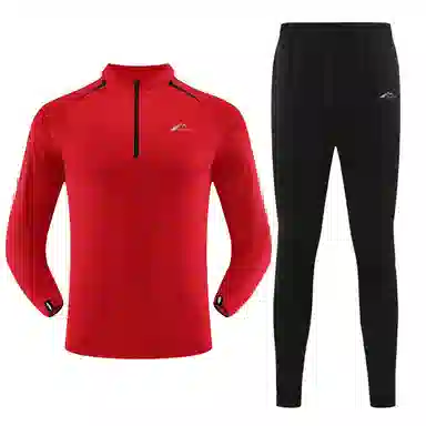 Saiki Patchwork Half-Zip Set