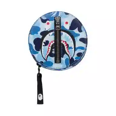 A BATHING APE Shark Round PU Wallet