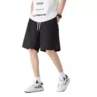 金盾 夏季五分裤宽松纯色休闲短裤 男款