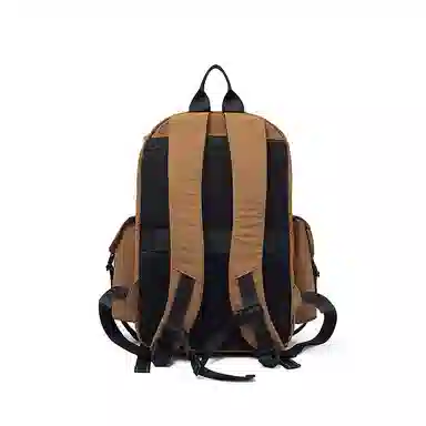 老人头 大容量登山骑行实用轻便通勤百搭背包 织物 双肩包 常规 男女同款情侣款 岩土棕